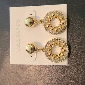 Talbots crystal ring earrings